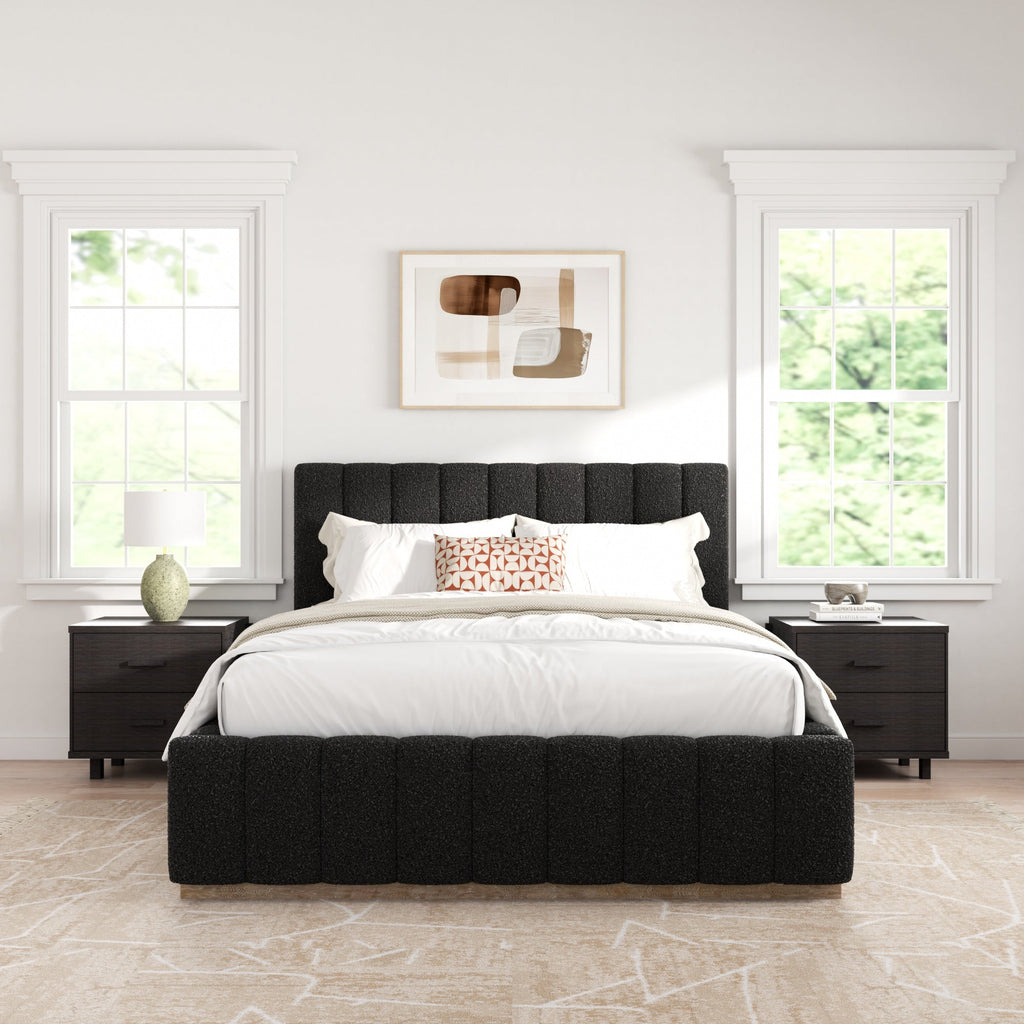 Agnes Bouclé Platform Bed