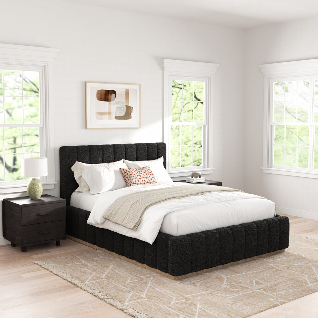 Agnes Bouclé Platform Bed