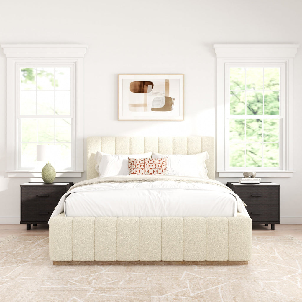 Agnes Bouclé Platform Bed