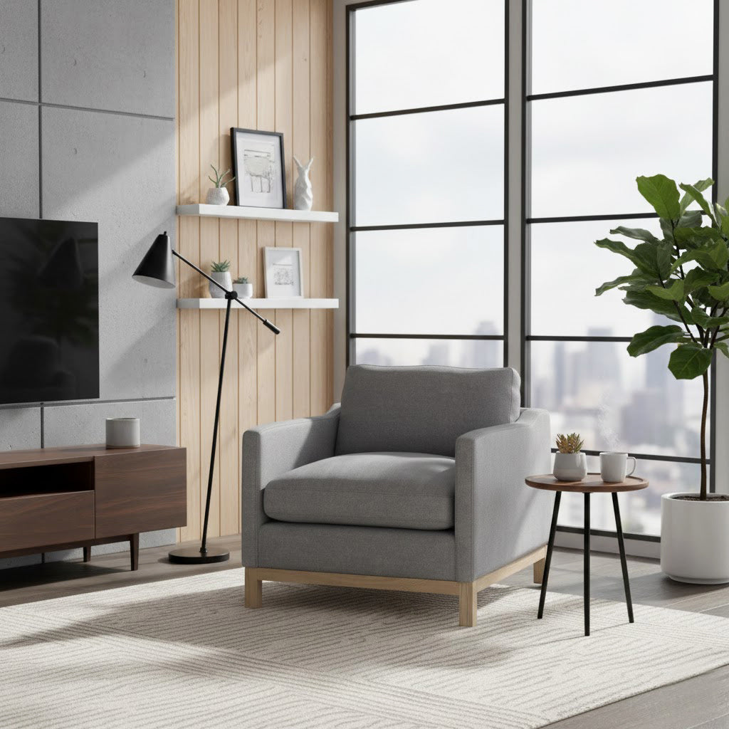 Albert Premium Linen Armchair