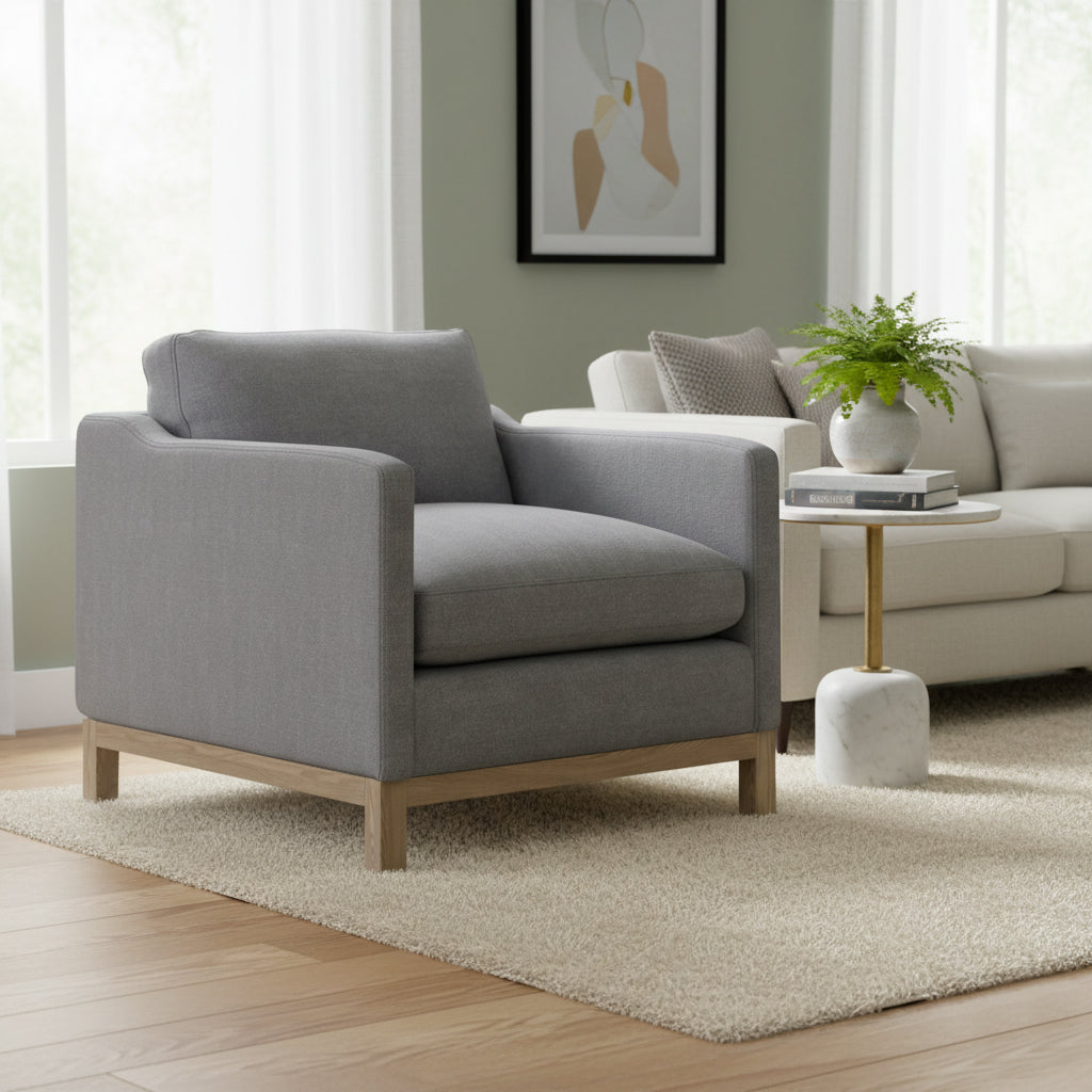 Albert Premium Linen Armchair