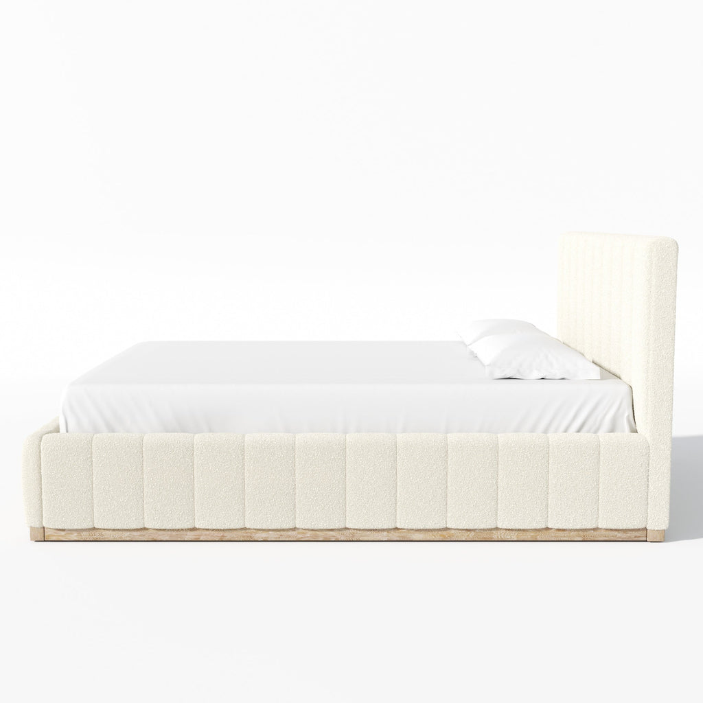 Agnes Bouclé Platform Bed