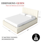 Agnes Bouclé Platform Bed