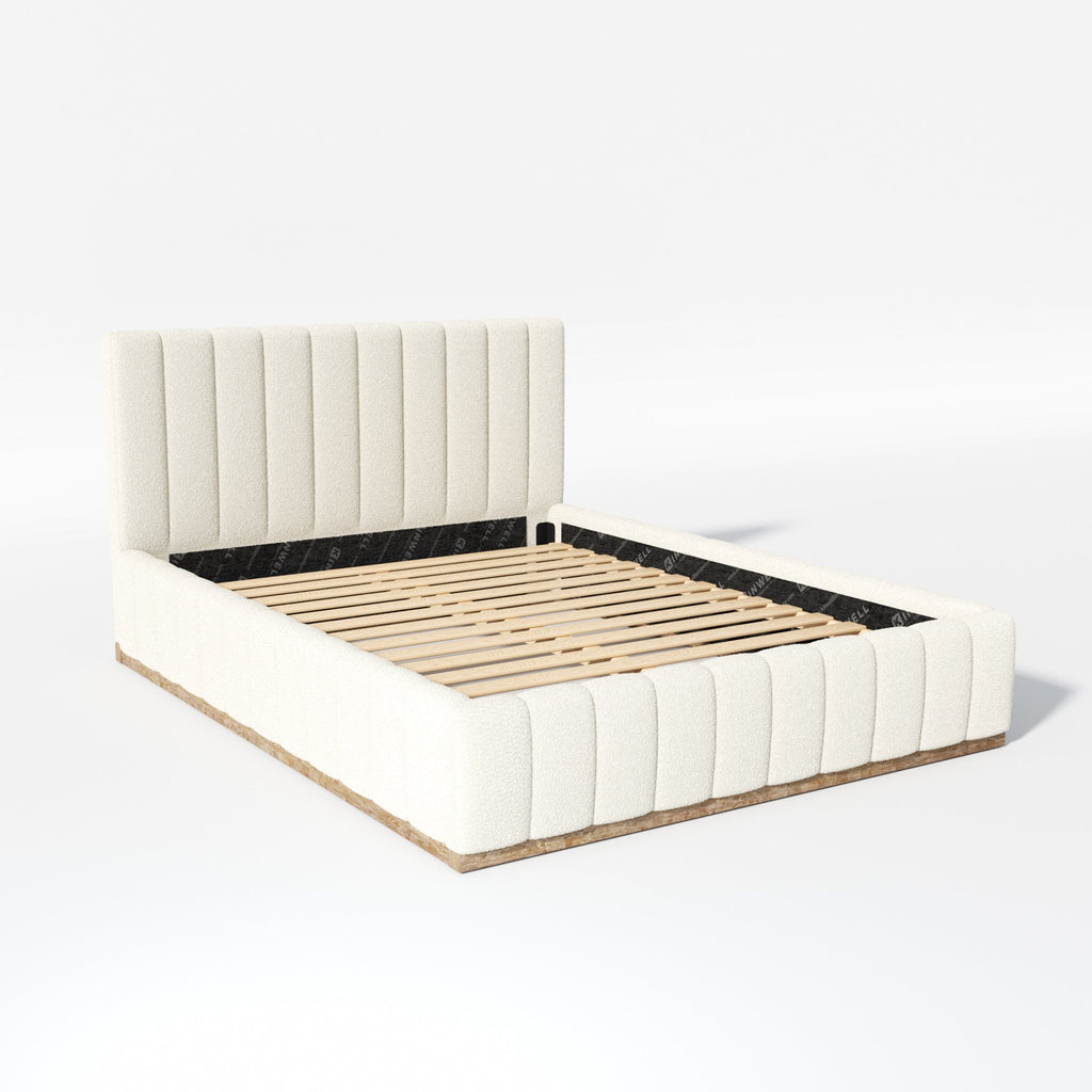 Agnes Bouclé Platform Bed