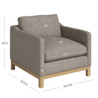 Albert Premium Linen Armchair