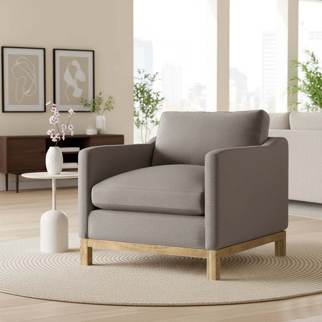Albert Premium Linen Armchair
