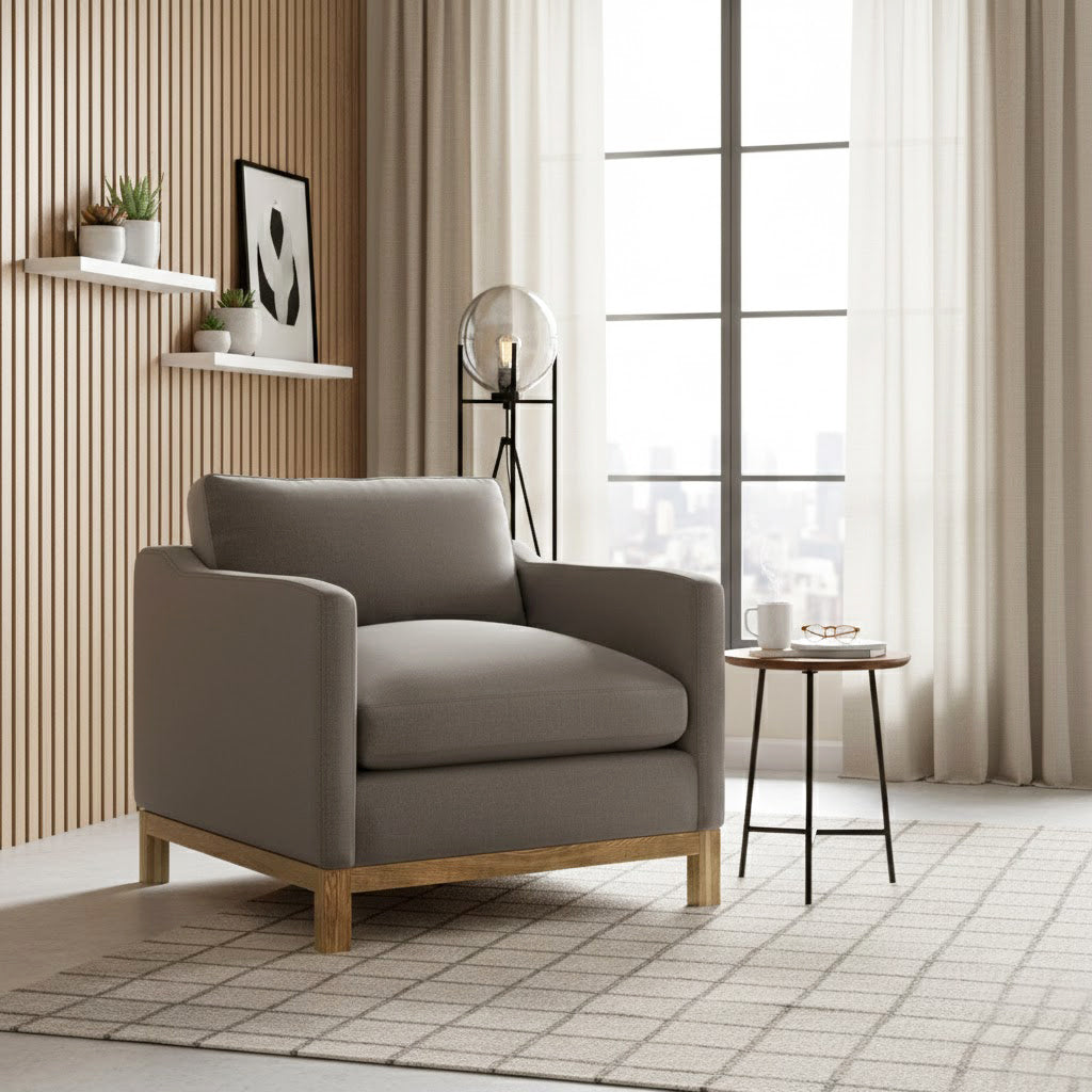 Albert Premium Linen Armchair