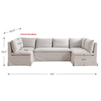 Nelly Slipcover Performance Dining Banquette