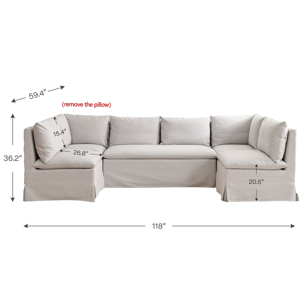 Nelly Slipcover Performance Dining Banquette