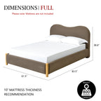 Dorothy Linen Platform Bed