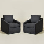 Charles Slipcover Swivel Barrel Chair