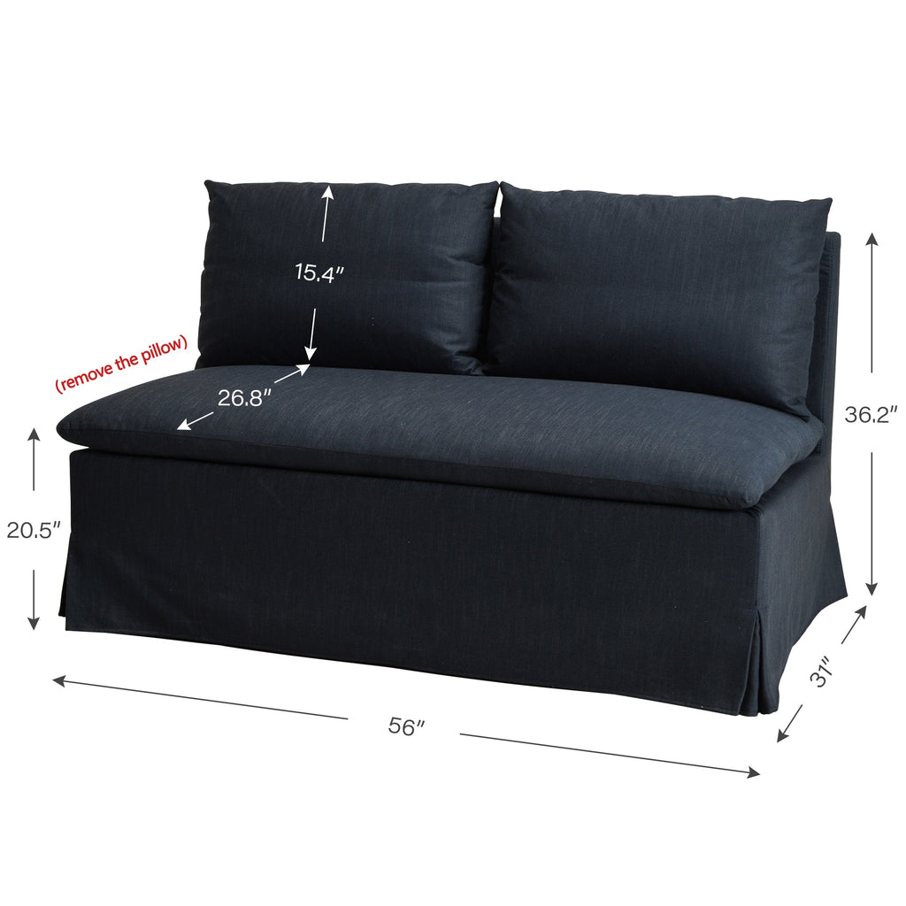 Nelly Slipcover Performance Dining Banquette