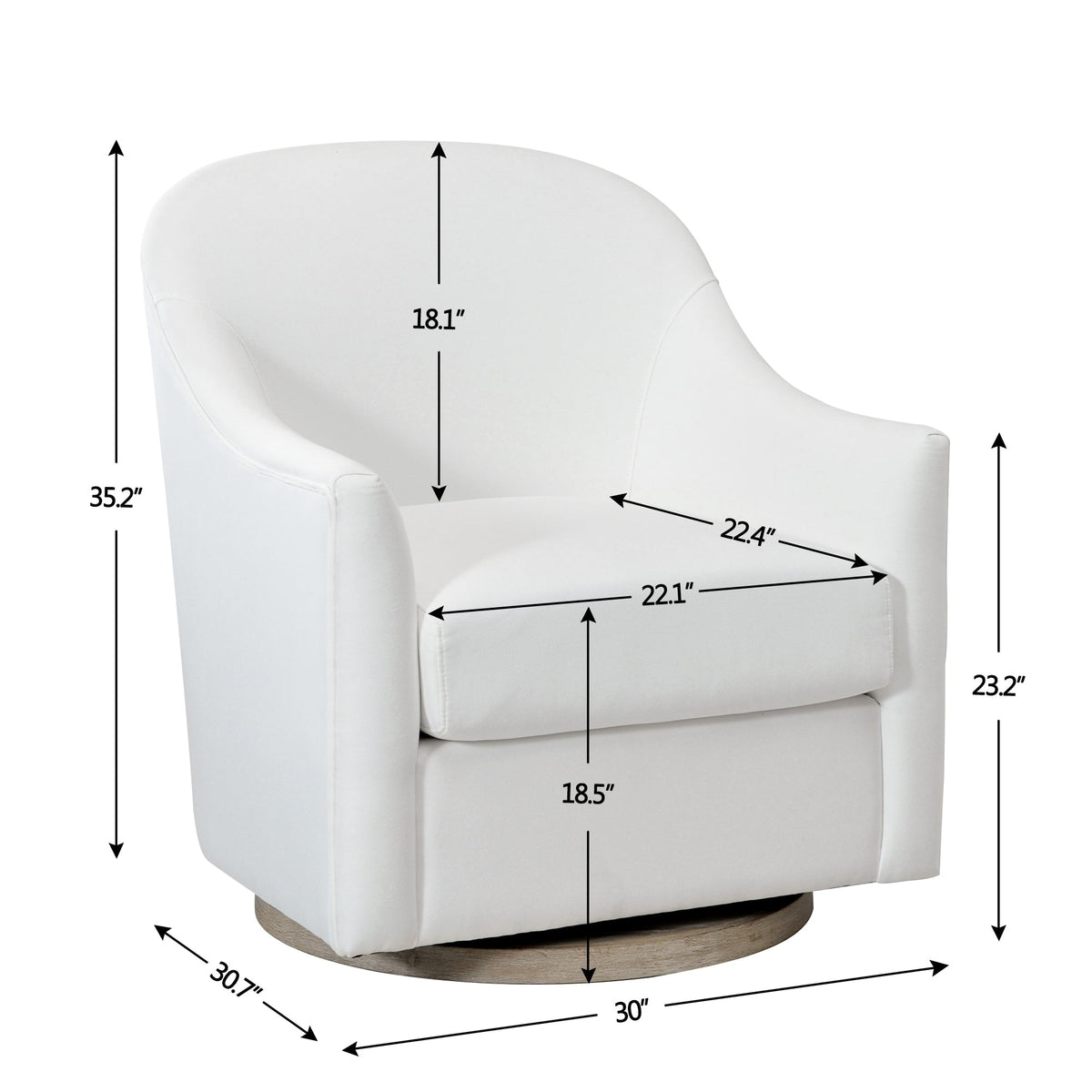Ethel Swivel Nursery Glider