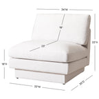 Montyne Linen Armless Chair