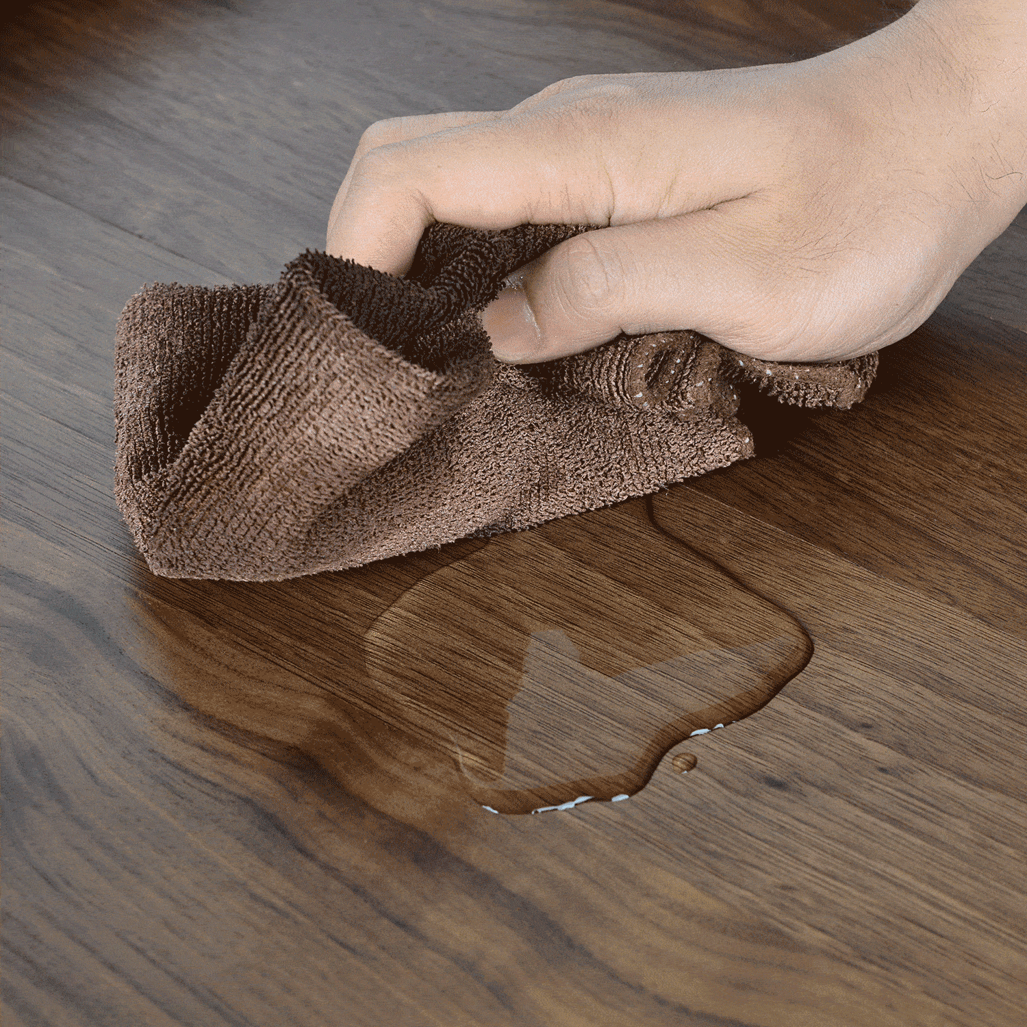Teratect Round Black Walnut Serving Tray