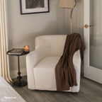 Vestie Chenille Swivel Barrel Chair