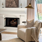 Vestie Chenille Swivel Barrel Chair